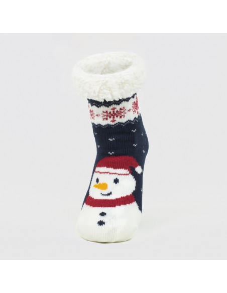 Meias Snowy azul marinho meias-unisex