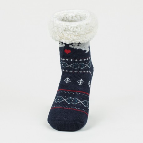 Meias Hiver azul marinho meias-unisex