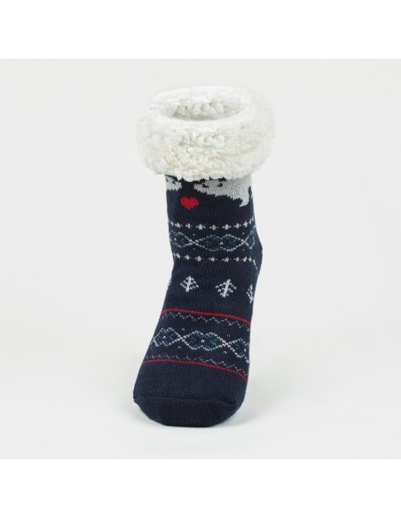 Meias Hiver azul marinho meias-unisex