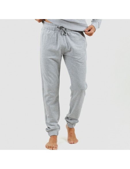 Set Sport algodão homem cinza misto ropa-deporte-hombre