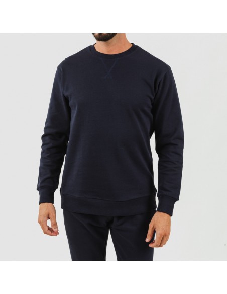 Set Sport algodão homem azul marinho ropa-deporte-hombre