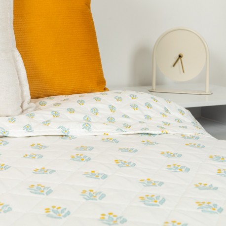 Colcha bouti Spring verde tiffany colchas-bouti