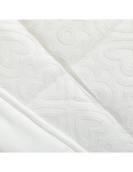 Colcha jacquard chenilla Capri branco - 120gr colchas-jacquard