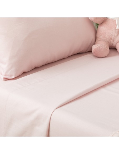 jogo de lençóis algodão lisos cama bebé bebe