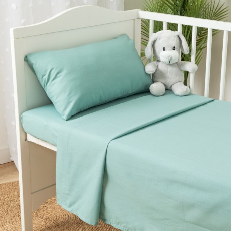jogo de lençóis algodão lisos cama bebé bebe