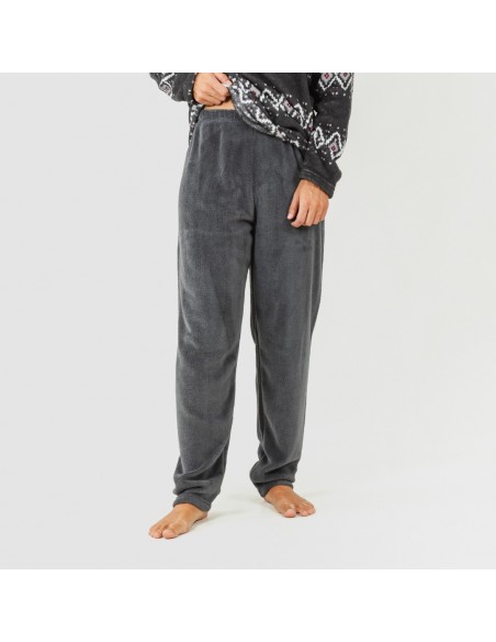 Pijama coral homem Andros cinza pijama-coralina