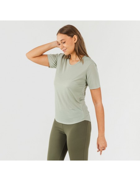 Conjunto desportivo de legging mulher verde folha/caça roupa-para-estar-por-casa