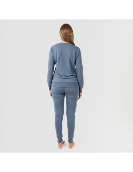 Set Sport azul indigo new set-sport-largo-mujer