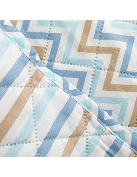 Colcha bouti Raya Peluche azul celeste colchas-bouti