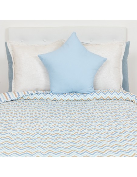 Colcha bouti Raya Peluche azul celeste colchas-bouti