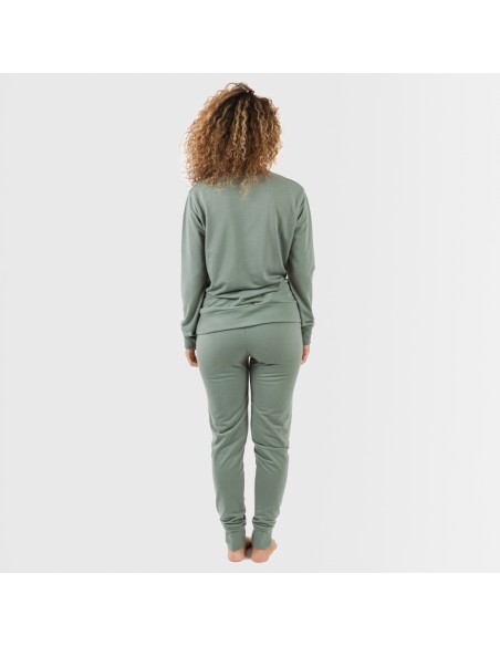 Set Sport mulher verde caça new set-sport-largo-mujer