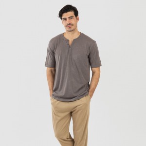 Pijama homem manga curta...