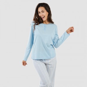 Pijama algodão Bennet azul... 2