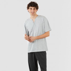 Pijama homem manga curta...