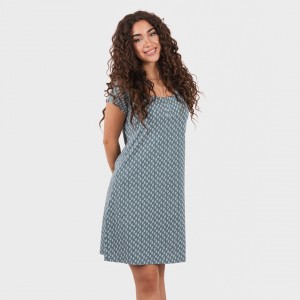 Vestido algodão Tiara verde... 2