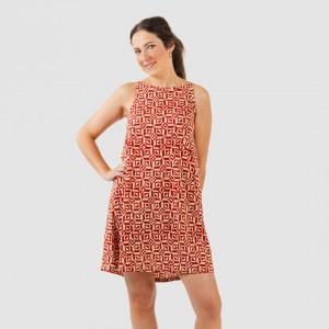 Vestido curto de alças em...