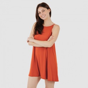 Vestido curto de alças em...