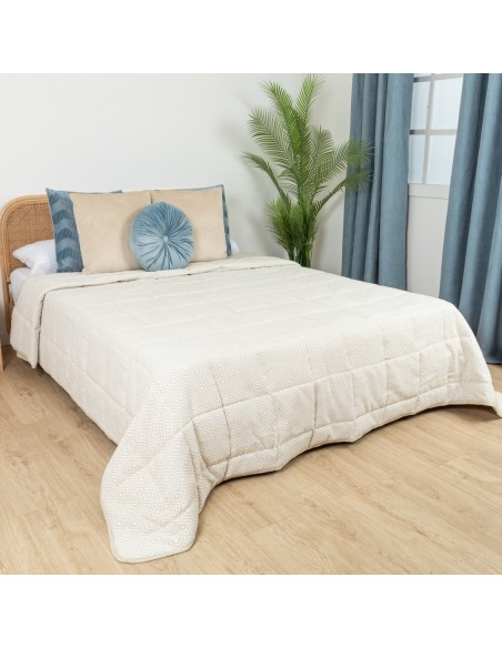 Colcha jacquard chenilla Andres natural - 120gr colchas-jacquard