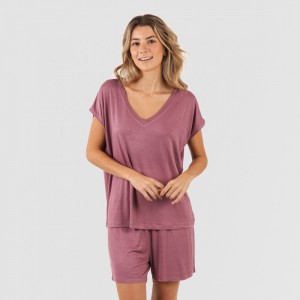 Pijama curto manga fluída... 2