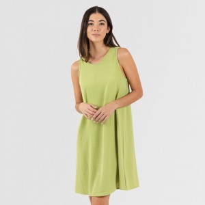Vestido curto alças bambula...