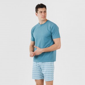 Pijama curto algodão homem...