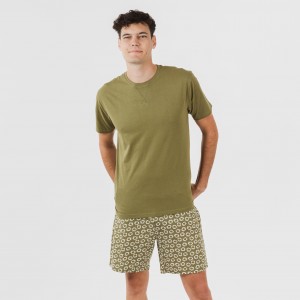 Pijama curto algodão homem...
