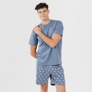 Pijama curto algodão homem...