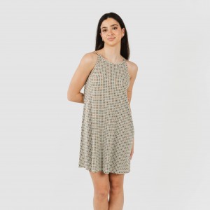 Vestido curto alças crepe... 2