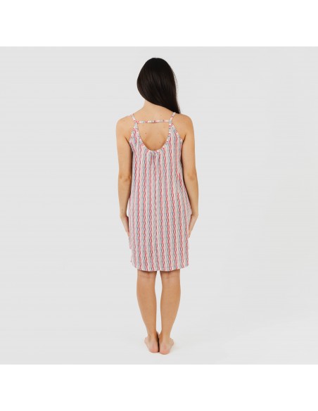 Vestido curto alças crepe Villa rosa vestidos-mulher