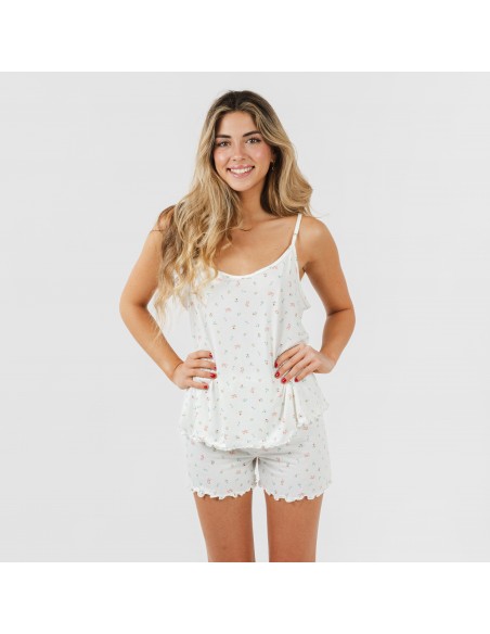 Pijama alças mulher soft Coby pijamas-curtos-mulher
