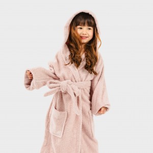 Roupão de banho rosa palo... 2