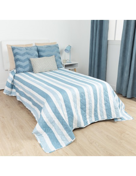 Colcha bouti Raya Calcuta azul indigo colchas-bouti