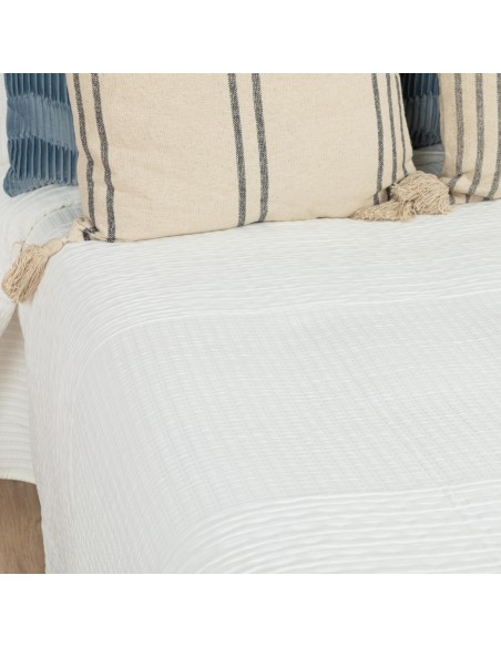 Colcha duplo tecido jacquard Paula branco colchas-jacquard