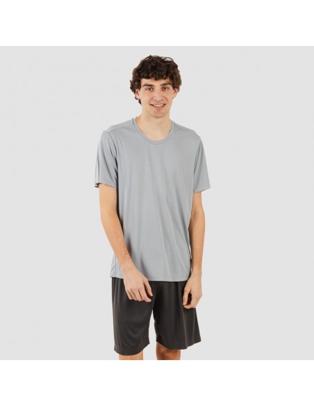 Conjunto desportivo curto técnico homem cinza perla - cinza marengo ropa-deporte-hombre