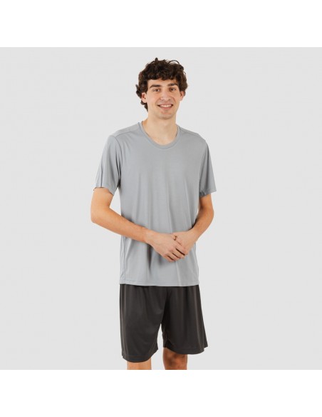 Conjunto desportivo curto técnico homem cinza perla - cinza marengo ropa-deporte-hombre