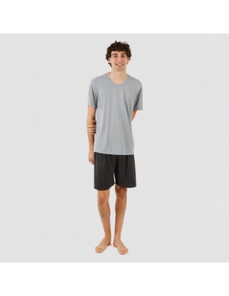 Conjunto desportivo curto técnico homem cinza perla - cinza marengo ropa-deporte-hombre