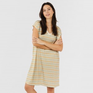 Vestido curto manga fluída...