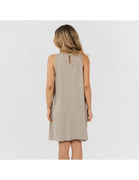 Vestido curto alças viscosa roupa-para-estar-por-casa