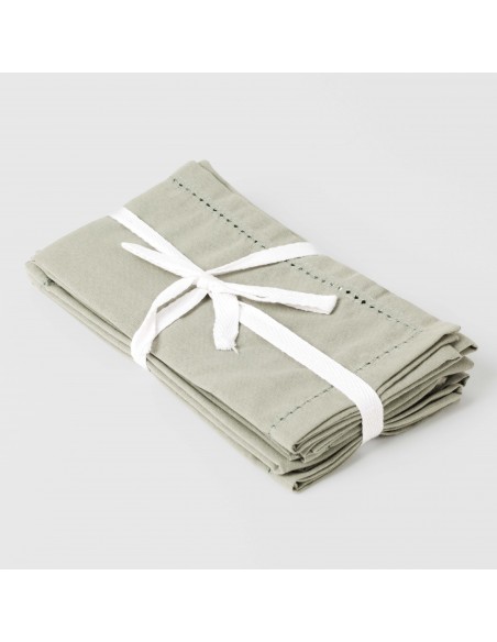 Conjunto 4 guardanapos algodão lisos toalhas-de-mesa