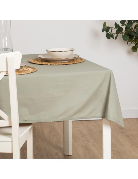 Toalha de mesa anti manchas algodão liso toalhas-de-mesa