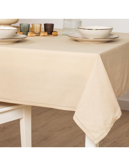 Toalha de mesa anti manchas algodão liso toalhas-de-mesa