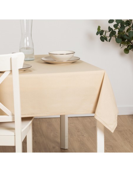Toalha de mesa anti manchas algodão liso toalhas-de-mesa