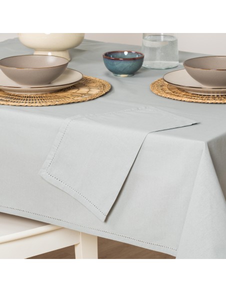 Toalha de mesa anti manchas algodão liso toalhas-de-mesa
