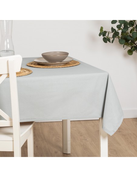 Toalha de mesa anti manchas algodão liso toalhas-de-mesa