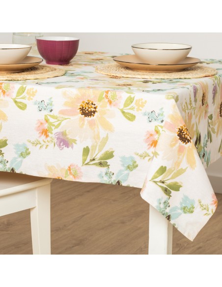 Toalha de mesa anti manchas August natural toalhas-de-mesa