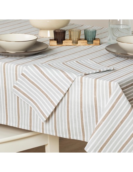 Toalha de mesa anti manchas Raya Guti cinza toalhas-de-mesa