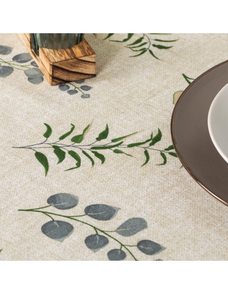 Toalha de mesa anti manchas Mesina verde toalhas-de-mesa
