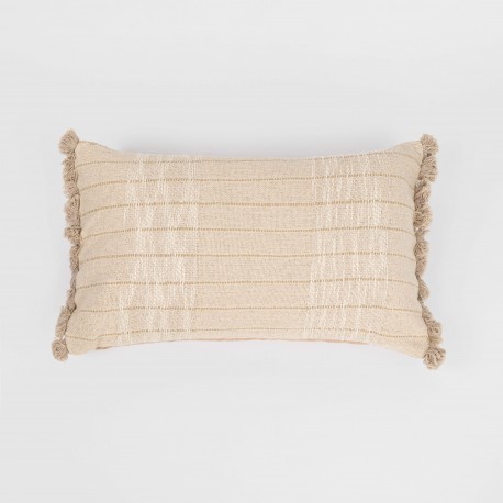 Almofada retangular algodão 30x50 Nundia natural retangulares-estampadas