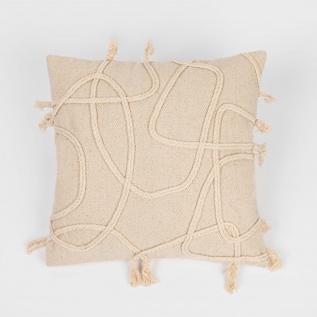 Almofada algodão Nerdana natural 45x45 almofadas-decorativas-estampados