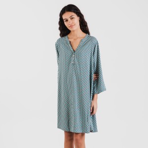 Túnica viscosa Dueña azul 2